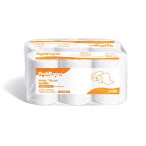 PAPEL TOALHA OPTIPAPER BASIC ROLO FS 6X200M