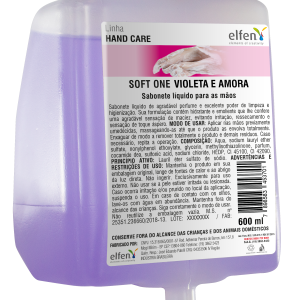 SABONETE LIQUIDO SOFT ONE VIOLETA E AMORA BAG C/ PLUG IN 600ML